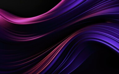 Wall Mural - a luxurious and highly detailed 8k dark color themed gradient background with purple and black waves