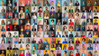 © Robert Kneschke - Panorama of many diverse people in front of monochromatic backgrounds