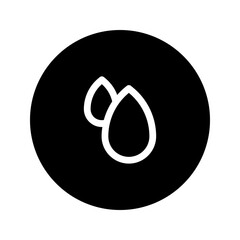 Poster - raindrop line circular icon