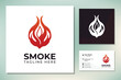 Initial S S Smoke Fire Flame Torch Burn Hot Heat logo design
