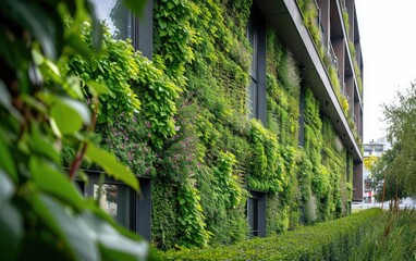 Wall Mural - Lush Greenery Covering a Building's Exterior 