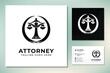 Rustic Justice scale stamp for Law Firm Court Lawyer Legal Attorney Courthouse Office logo