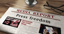 Press Freedom Newspaper On Table