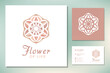 Flower of Life Floral Lotus Star Pattern Logo design inspiration