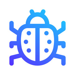 Sticker - ladybug gradient icon