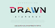 Drawn Modern alphabet letter logo design