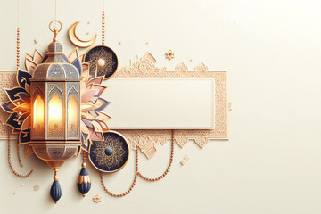 Wall Mural - ramadan kareem islamic greeting card background illustration