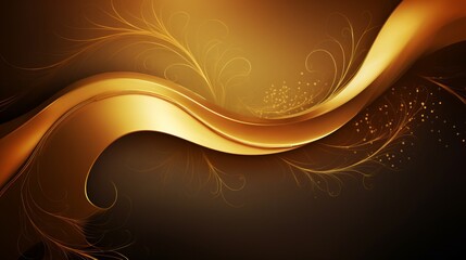 Wall Mural - Chic golden wallpaper: luxurious metallic background for stylish designs