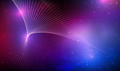 Wall Mural - abstract futuristic digital wireframe technology background with connecting lines. abstract futurist