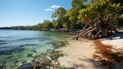 Wall Mural - Sunny island beach UHD wallpaper