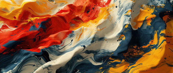 Wall Mural - abstract blue splash: a vibrant artistic expression on white canvas