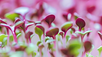 Wall Mural - A close up of a bunch of green sprouts.