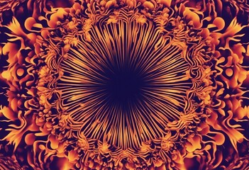 Wall Mural - psychedelic illusion abstract background with trippy visuals