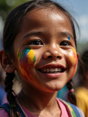 The cuteness and fun and happiness of the girls were painted on their faces during the art hour.