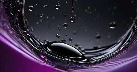 Wall Mural - dark blue simple liquid texture. abstract background