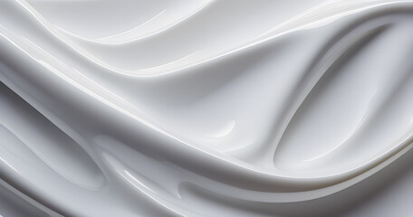 Wall Mural - white simple liquid texture. abstract background.