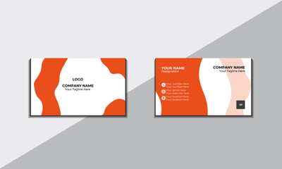 modern and clean professional business card template
