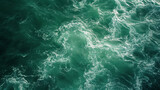 Fototapeta Łazienka - A background containing the green waves of an ocean