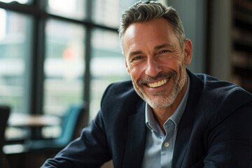 Wall Mural - portrait of a smiling professional businessman