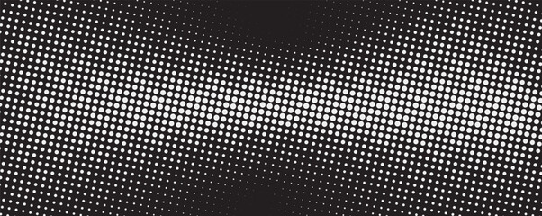 Black and white dotted halftone background. Grunge halftone vector background in black and white colors. Distressed overlay texture