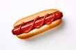 hot dog with ketchup