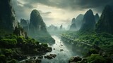 The mountain in the jungle UHD wallpaper
