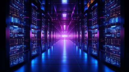 network of computer data server for internet and communication