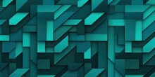 Teal Aperiodic Geometric Seamless Patterns For Hydraulic Tile