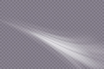 Wall Mural - Stream of fresh wind png. Imitation of the exit of cold air from the air conditioner.