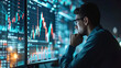 Strategic finance exploration, Trade manager deciphers stock market indicators, charts, and financial data. Digital AI aids in formulating optimal investment plans.