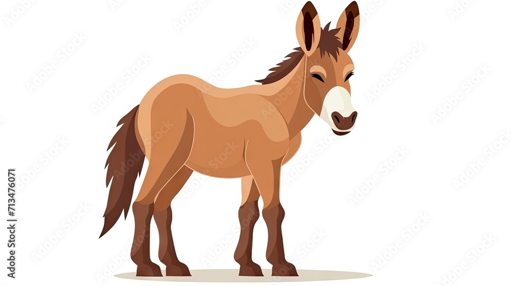 elightful stock illustrations of a donkey whimsical, cute, and amusing ...