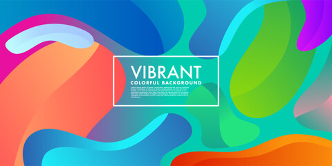 Wall Mural - Abstract Vibrant Gradient background, fluid liquid design