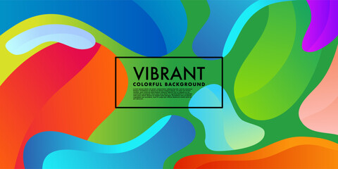 Wall Mural - Abstract Vibrant Gradient background, fluid liquid design