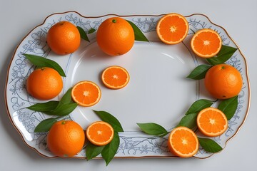 Wall Mural - fruits on a plate