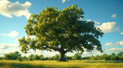 The photo of the summer tree conveys the feeling of its living structure, as if it pulsates under