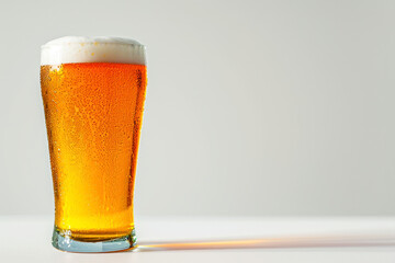 Craft Beer Pint on white background.