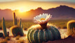 kaktus, blume, blühend, blühen, close up, wüste, Landschaft, Makro, hinetrgrund, kulisse, reklame, werbung, neu, modern, Sonnenuntergang, 1, licht