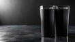 Customizable stainless black steel tumbler for product mock-ups and promotions
