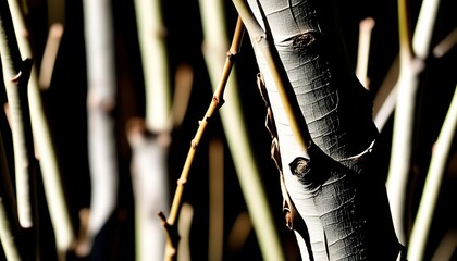 Tree branches closeup macro background 
