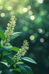 Wall Mural - Close-Up View of Lush Leafy Plant