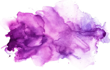 Wall Mural - purple watercolor stain texture element for design