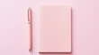 © SHOTPRIME STUDIO - Table desk notepad notebook empty space background diary open copy white blank paper education