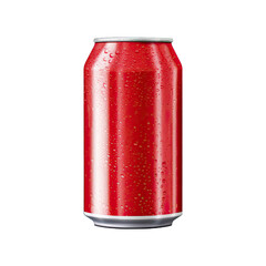 Wall Mural - A Fizzy Soda Pop in a Can or Bottle.. Isolated on a Transparent Background. Cutout PNG.