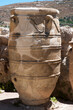 Antike Stätte Knossos mit alten restaurierten Tongefäßen in Iraklion auf der Insel Kreta in Griechenland