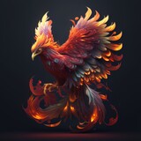 Fototapeta Big Ben - Phoenix: The Mythical Firebird