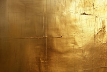 Textured Golden Surface With Various Lines And Cracks, Creating A Rustic And Worn Appearance That Catches The Light.