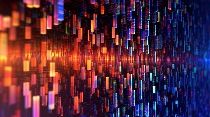 Abstract digital data background Can be used Ai Generative