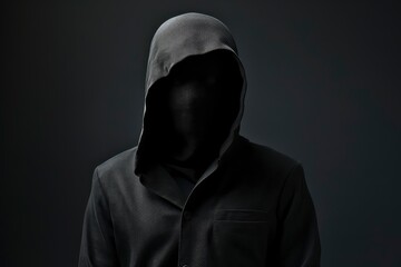 Person Wearing Hooded Jacket With Hoodie On
