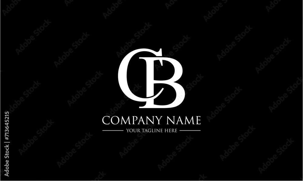 CB initial logo concept monogram,logo template designed to make your ...