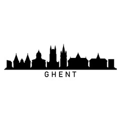 Canvas Print - Ghent skyline